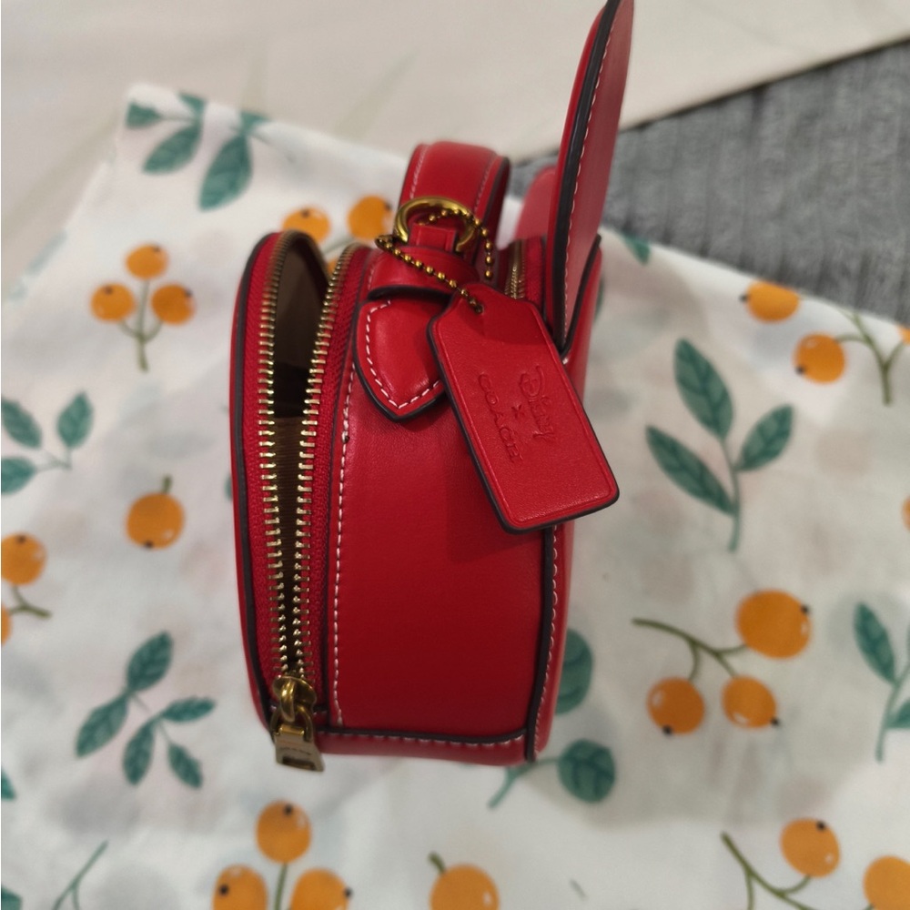 Coach Red Ear Round Crossbody Bag - Picture 5 of 9